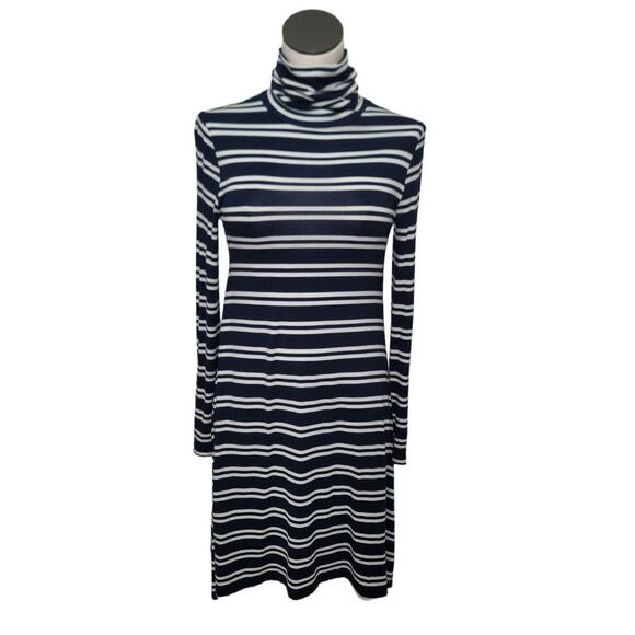 Anthropologie Maeve Blue and White Striped Midi Dress Size XS‎ - Picture 1 of 12